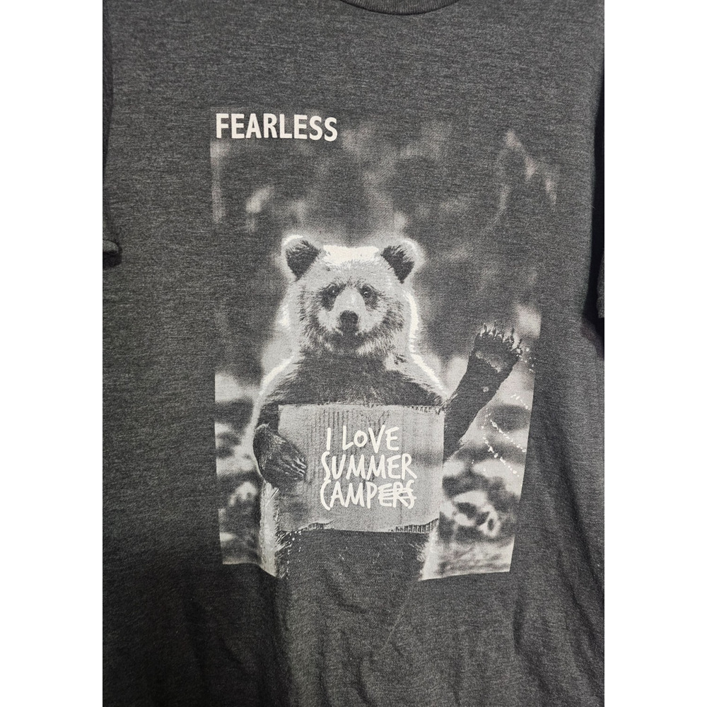 Sunday Cool | FEARLESS I love Summer Campers Bear T Shirt Men’s Sz Med